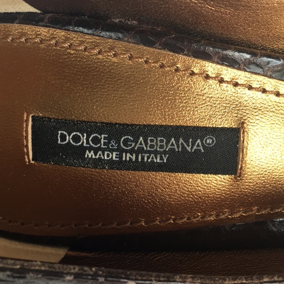 Dolce & Gabbana Brown Snakeskin heels - Picture 3 of 7